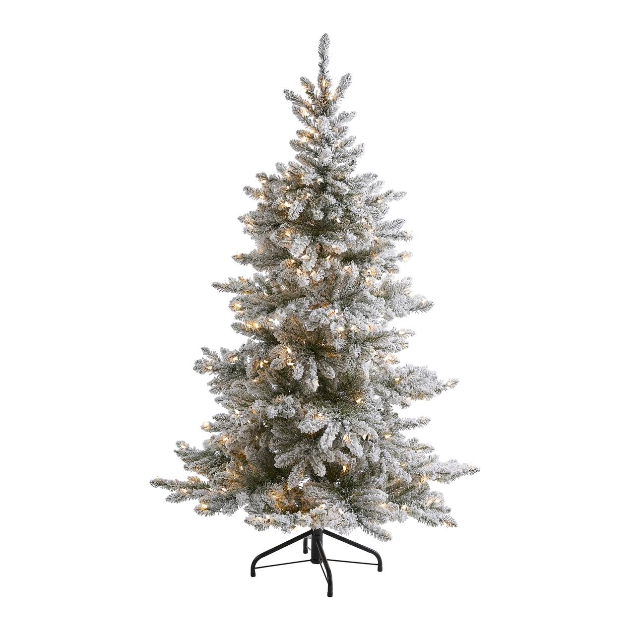 6ft. Pre-Lit West Virginia Spruce Artificial Christmas Tree, Clear LED Lights